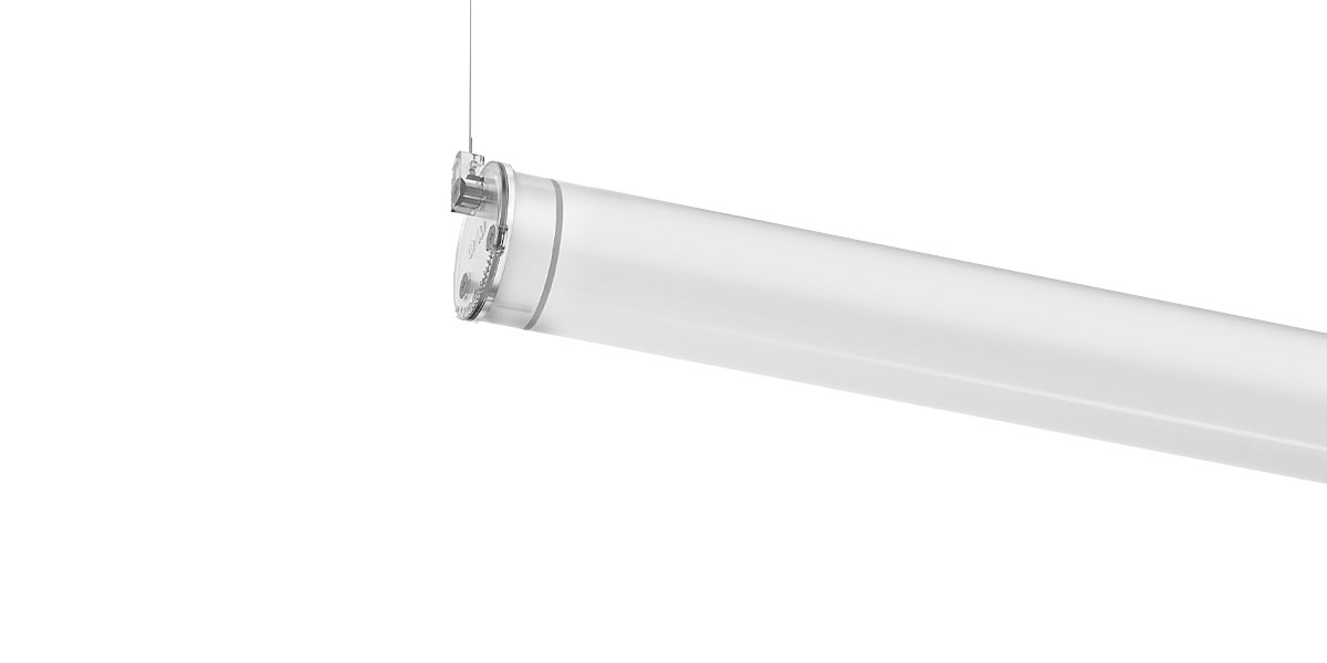 Tube lumineux Voltman Réglette spécial salle de bains ip44 (60cm 18w 1250lm  4000k) noire 